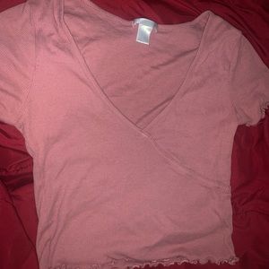 Pink crop top